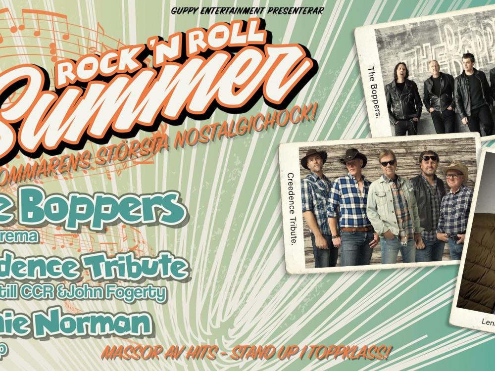 ROCK'N'ROLL SUMMER MED THE BOPPERS, CREEDENCE TRIBUTE & LENNIE NORMAN!